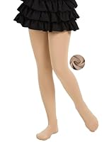 AMIYOYO Thermo Strumpfhose Mädchen Gefütterte Leggings Kinder Ballettkleidung Winter Warm Lined Tights Verdicke Treggings Innenfutter (Hautfarbe,M)