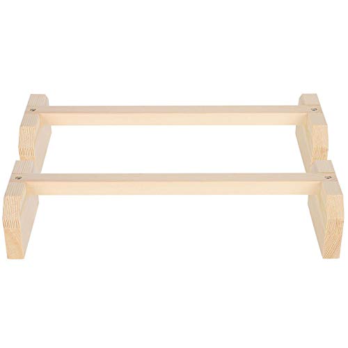 Image of 15.7 x 4.7 x 3.1in Square Pole Safe Wooden Hens Roosting Stand, Large Bird Stand, for Pet Chicken Large Bird