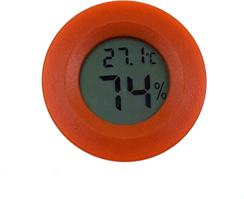 1pc Mini Hygrometer Thermometer Digital Gauge Indoor, LCD Monitor Temperature Outdoor Humidity Meter for Greenhouse (red)