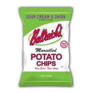 Ballreich Snack Food Company Marcelled Potato Chips (Sour Cream & Onion), 2.75oz (Pack of 12)