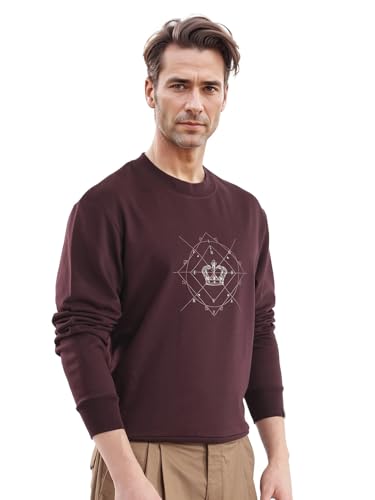 Image of Rare Rabbit Boxy fit Graphic Print Sweatshirt