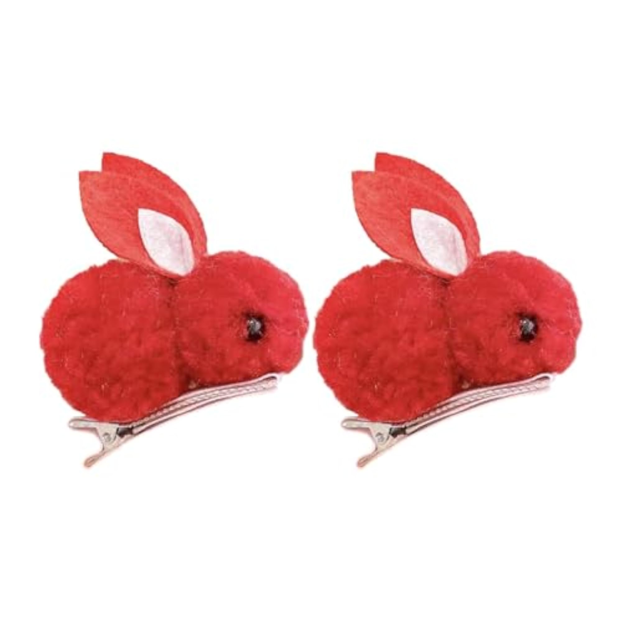 Bunny Hair Claw Cute Easter Rabbit Hairpin, Red