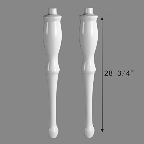 Renovators Supply Manufacturing Console Bathroom Pedestal Sinks Part 2 Porcelain Legs 30 3/4 In. #TOP1