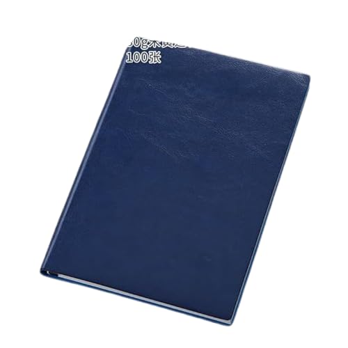 Carnet en cuir B5 rigide de haute qualité bleu nuit avec porte-stylo intégré