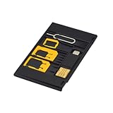 Kit adaptateur sim : comprend 5 types différents d'adaptateurs sim, durables et pratiques, adaptateur sim nano vers micro