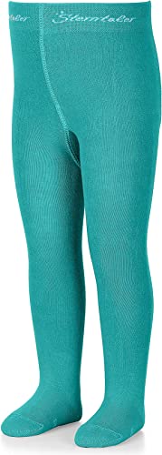 Sterntaler Strumpfhose uni - Baby und Kinder Strumpfhose mit hohem Baumwollanteil (90%) - hautsympathisch - bequeme Passform - pflegeleicht -Babykleidung ab Geburt - Größe 116, Farbe eisgrün