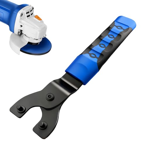 Llave Ajustable Para Amoladora Angular | Llave con Mango Antideslizante de 2 Garras - Abertura Ajustable de 6 a 47 mm con Empuñadura de Goma Antideslizante y Herramienta para Esmeril | Para Mecánica,