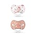SUAVINEX Sx Pro Schnuller, Silikon, weich, flexibel, Rosa, 6-18 Monate, 307360, Memories Rosa, 6/18 Mois