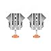 Imbot Right Angle Clamp，2pcs Stainless Steel 90 Degree Right Angle Clamp with Adjustable Swing Jaw，corner clamps for woodworking，For Welding, Framing and DIY Woodworking，Gifts for Men Dad (2Pieces)
