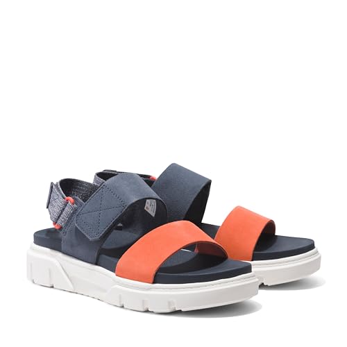 Timberland Timberland Women's Greyfield 2-Strap Sandal, Dark Blue Suede, 9 Medium