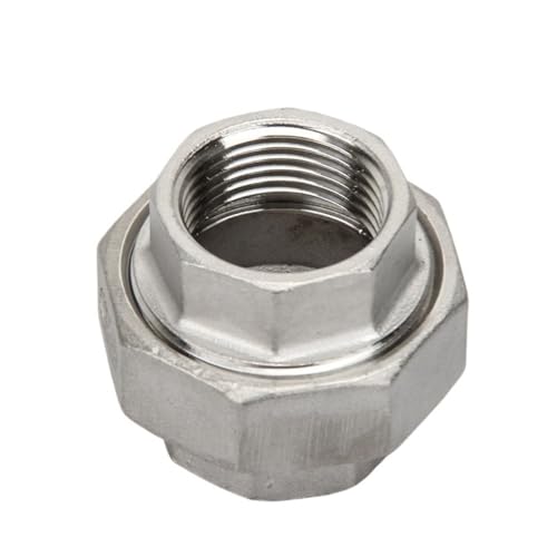 Unión recta SS304 de 1 pulgada con rosca duradera para fontanería 3