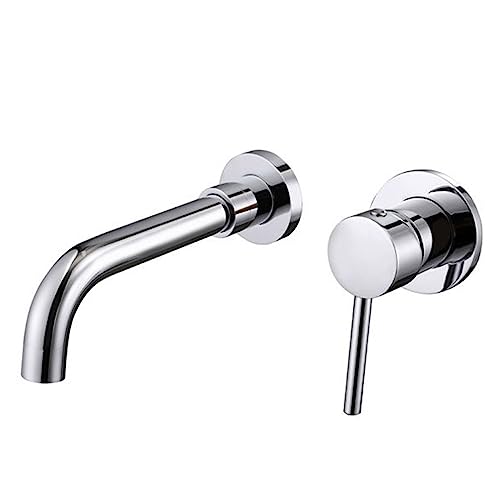 Grifo monomando de pared con caño giratorio optimizado para agua fría y caliente