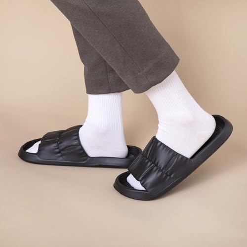 Non-Slip Breathable Indoor Slippers, Anti-Odor Comfort House Slippers for Bathroom and Home Use