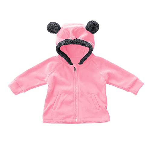 𝗧𝗲ddy Hooded Jacket for Kids 𝗦𝗵erpa Lined Thick Fleece Windproof Zip- Up Casual Coat Warm Shaggy Outerwear