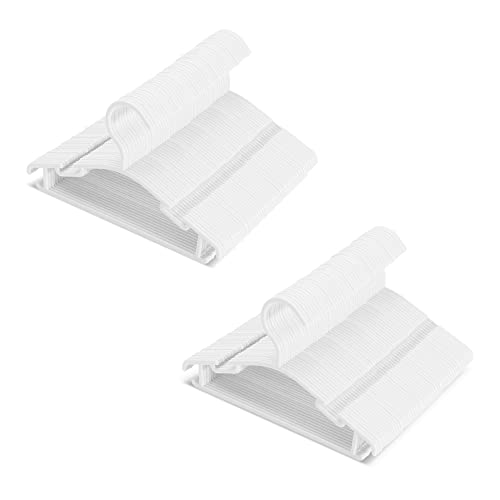 Image of Baby Hangers 100Pcs, White Kids, Plastic Non Slip, Clothes, Toddler, Infant, Child Hangers for Nursery
