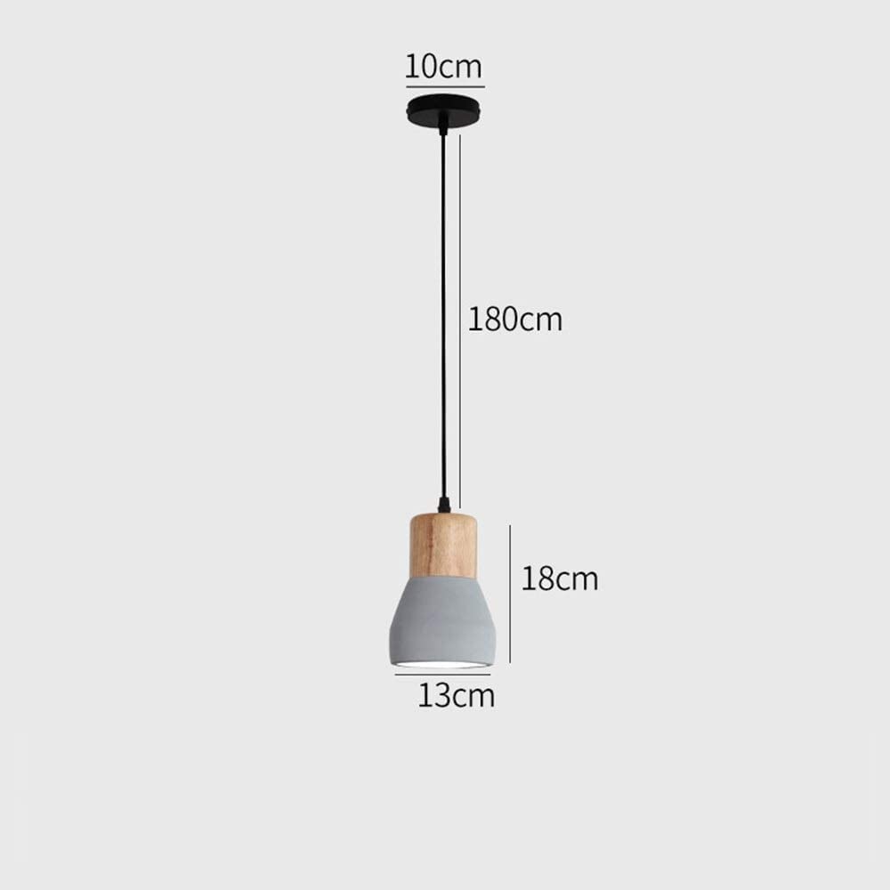 Lampada a Sospensione Decorativa in Cemento per la casa, Stile Moderno e Semplice, con Attacco E27, Illuminazione a LED, lampade a Sospensione nordiche, lampadario Rustico di Campa