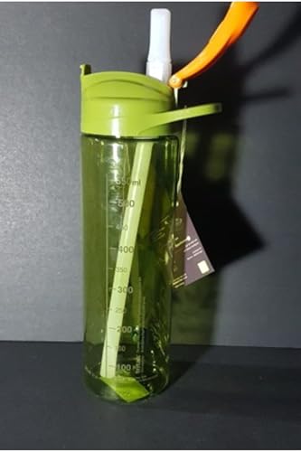 Amazon Tritan Desenli Pipetli Matara 630 cc, Yeşil