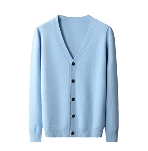 Veste en laine homme contre le froid col en V élégant taille L