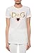Dolce & Gabbana White Cotton with D&G Logo T-Shirt (8)
