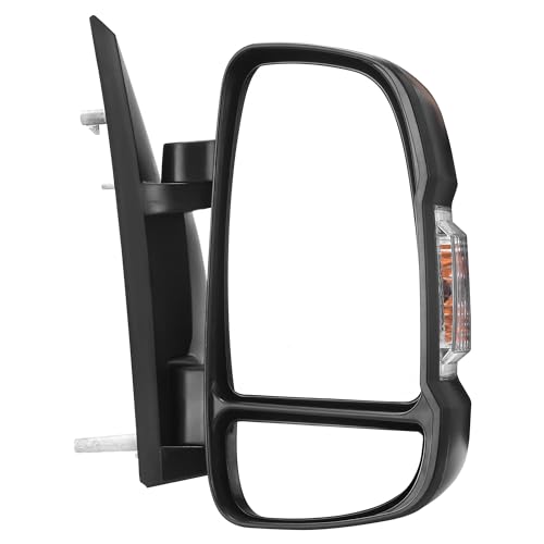 YITAMOTOR Right Passenger Side Mirror Door Mirror Compatible with 2014 2015 2016 2017 Ram Promaster 1500 2500 3500 Power Heated Manual Folding With Temperature Sensor LED Turn Signal Light F