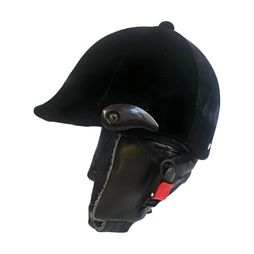 Casque d'équitation léger et aéré avec doublure chaude pour l'hiver et l'automne
