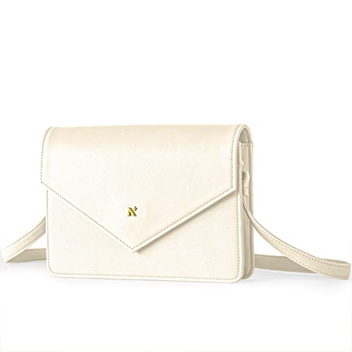 Image of NEORAH Women's Crossbody Sling Bag EMMA + Envelope Flap +Magnetic Closure + Zippered Compartment + ATM Card Holder 6 Slots |Vegan LEATHER Side Bag clutch |Compact and lightweight Sling Bag