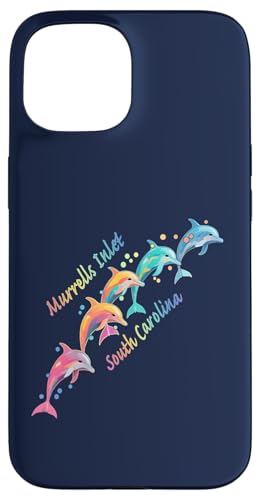 Amante de los delfines Murrells Inlet SC Familia Vacaciones en la playa Carcasa para iPhone 15