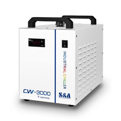 Industrial Water Cooling Chiller for CO2 Laser Tube Engraver Cutting Cutter CW3000 DG 110V