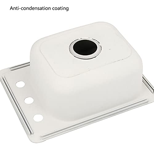 Évier de cuisine rectangle en acier inoxydable 304 compact