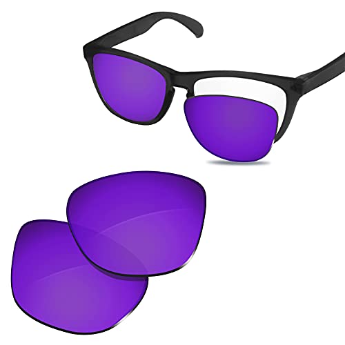 Image of 100% Precise-Fit Replacement Sunglass Lenses Compatible with Oakley Frogskins OO9013 55mm