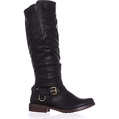 Xoxo Womens Mauricia Round Toe Knee High Fashion Boots, Black, Size 5.0 #TOP4