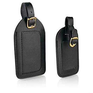 2PK BLK Luggage Tag