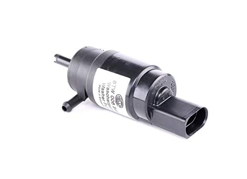 HELLA 8TW 006 848-021 Waschwasserpumpe, Scheibenreinigung - 12V - elektrisch - Monopumpe - Stecker: Flachstecker
