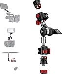 IFOOTAGE MA5-6 Spider Crab Magic Friction Arm Camera Mount,Articulating Arm,1/4''&3/8''Screw, for Video Monitor,Flash Light,Microphone,LED,Monitor,Payload 13.23lbs/6kg (MA-7" magic arm)