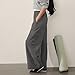 Women's Casual Sweatpants Wide Leg Elastic High Waisted Loose Fall Pants Solid Color Fashion Trousers with Pockets S-2XL