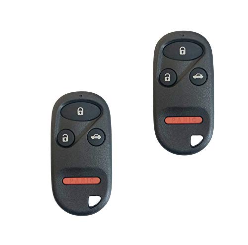 2 BexKeyless New Replacement Remote Car Key Fob fits A269ZUA101 433MHZ Honda 2003-2007 Pilot/1996-2004 Odyssey/1996-2002 Accord/1997-2001 CR-V/1996-2001 Prelude/1995-2000 Civic