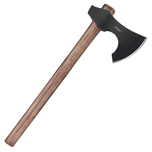 Crkt Berserker Axe: Two Handed Outdoor Axe, Forged 1055 Carbon Steel Blade, Hickory Handle 2736 #TOP1