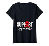Photo Gallery donna support squad ribbon consapevolezza delle malattie cardiache guerriero cardiaco maglietta con collo a v Photo Gallery donna support squad ribbon consapevolezza delle malattie cardiache guerriero cardiaco maglietta con collo a v