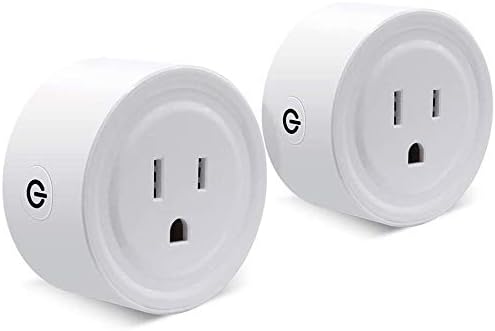 Wifi Smart Plug Set of 2 Mini Smart Outlet Compatible with Alexa Remote Control By Smart Phone from Anywhere Anytime (2 Packs)