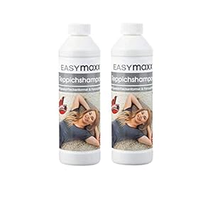Birsppy EASYmaxx Tapijtshampoo, 2 x 500 ml, een kleurverfrisser, inclusief speciale vlekformule voor tapijten, legwaren, bruggen, vloermatten en lopers