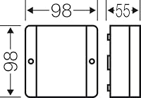 Hensel DE 9340 Kabelabzweigkasten Feuchtraumdose IP 55 bis 4 qmm 3phasig, 6 qmm 1phasig, ohne Klemme 3er – Ansicht 7