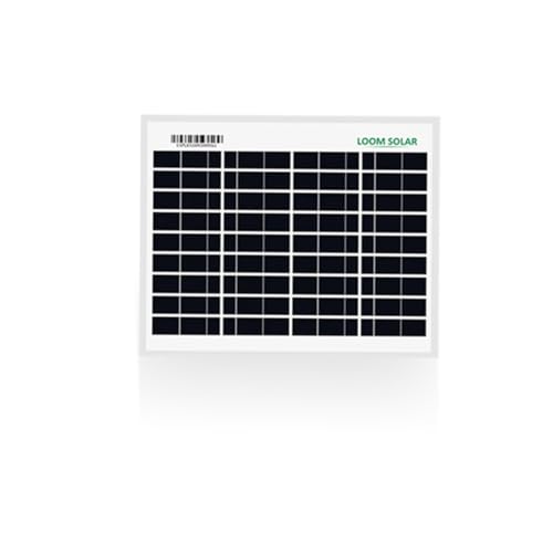 Image of Loom Solar Panel 10 Watt | 12V PV Module for Mobile Charging DIY Projects | Light Weight | Pack of 1