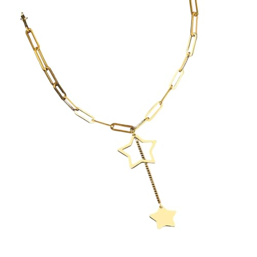 Bijoux cadeaux de fête parfaits : collier chaîne exquise motif étoile