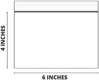 JewelrySupply Clear Zipper Bags 4mil Poly Bags 6x4 (Package of 100)