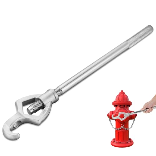 FLKQC Fire Hydrant Wrench Tool Durable Carbon Steel Adjustable Spanner Tool Fits 1.5 to 6 Nuts Ideal for Loosening Caps Tightening Fittings Opening Valves