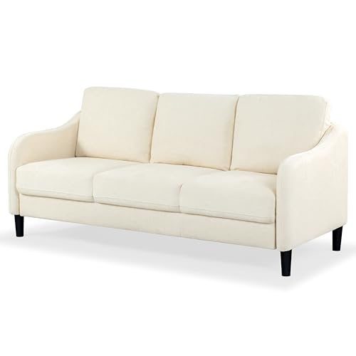 SAFAVIEH Couture Furniture Collection Edalynn Modern Cream 3-Seater Sofa