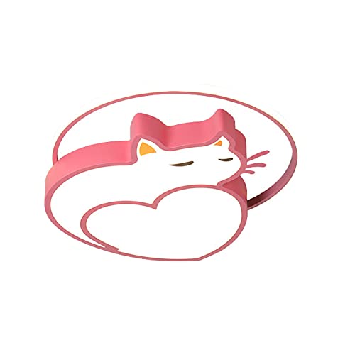 Plafonnier chat mignon LED dimmable au design moderne pour éclairage de chambre garçon
