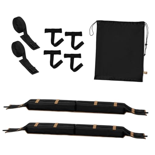 YIJU Universal Car Soft Roof Rack Pads for Cars and Suvs Portable Luggage Carrier System Car Roof for Canoe Paddleboard
