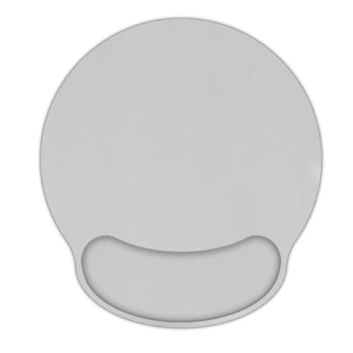 AORTDES Laptop Computer Gaming Mouse Pad with Wrist Rest Support,Ergonomic Memory Foam Mouse Mat,Non-Slip Rubber Base Office Work Desk Pad,Comfortable & Pain Relief (Light Grey)