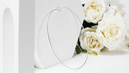 AeraVida Must Have 2mm Slim Wire Hook Sterling Silver 15-16 inch Choker Necklace for Women | Silver Jewelry | Valentine's Jewelry Gifts4